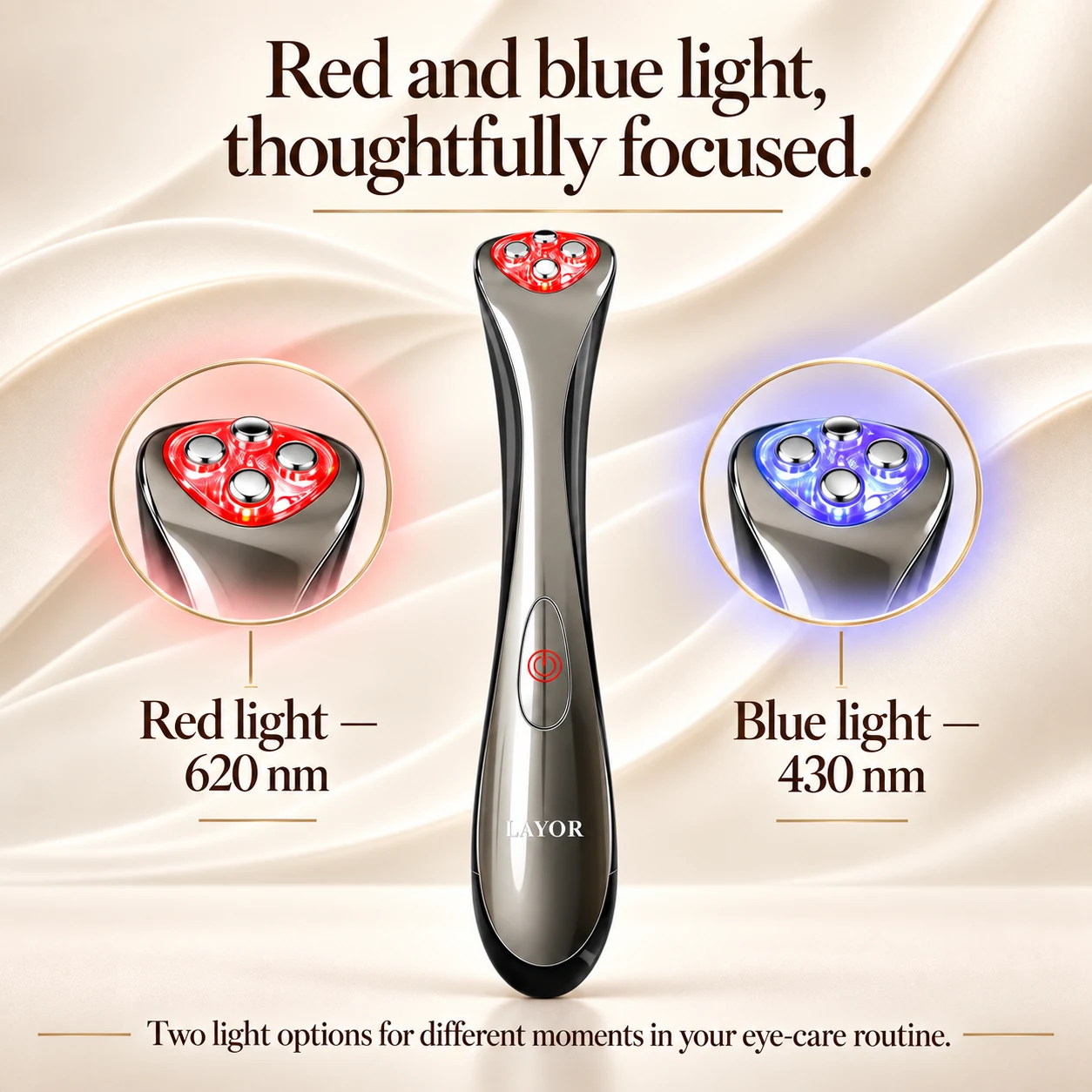 LAYOR red and blue light options