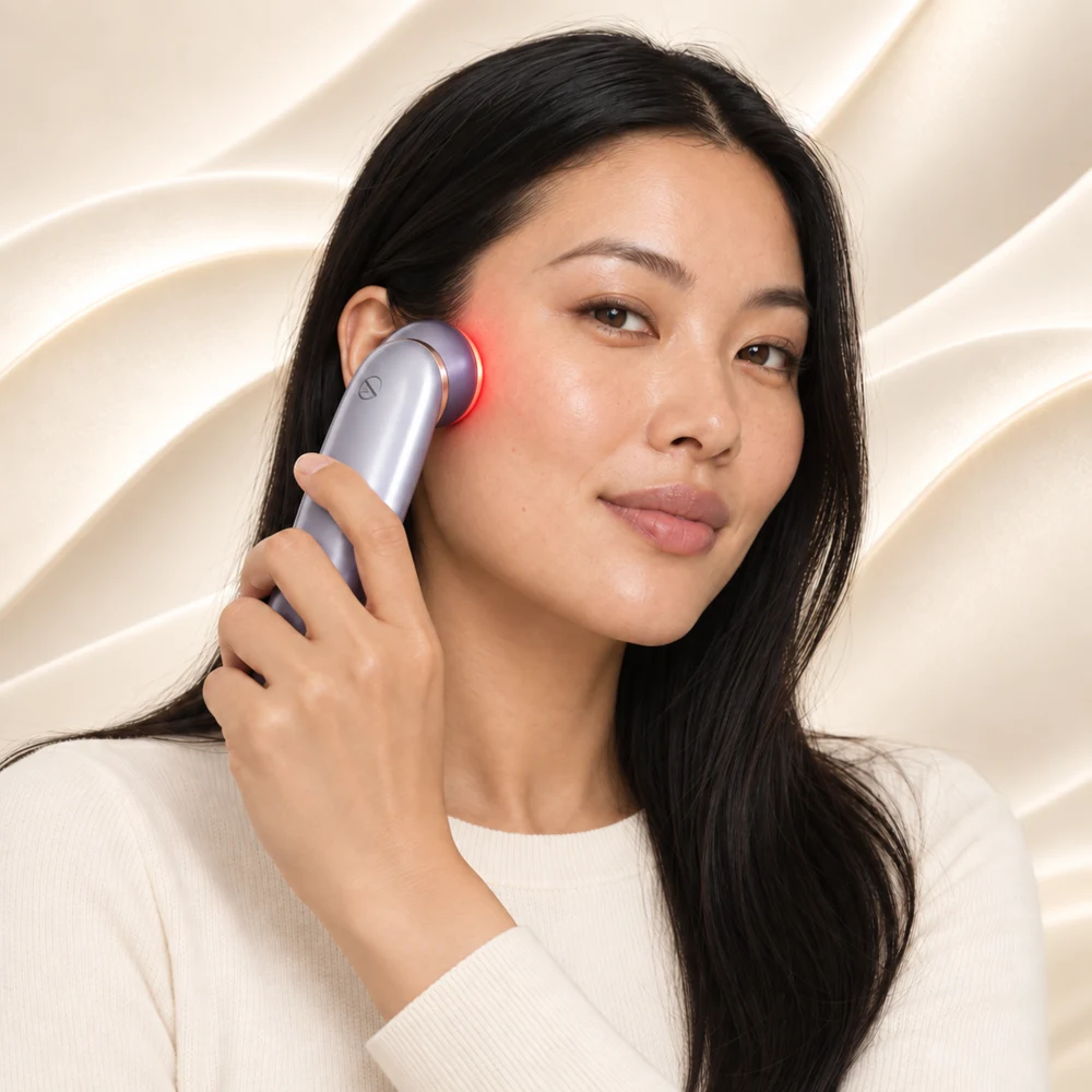 A quiet skincare moment with the MESMOOTH device